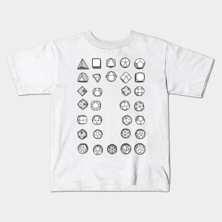 Gmtrx Seni Lawal Polyhedra Kids T-Shirt